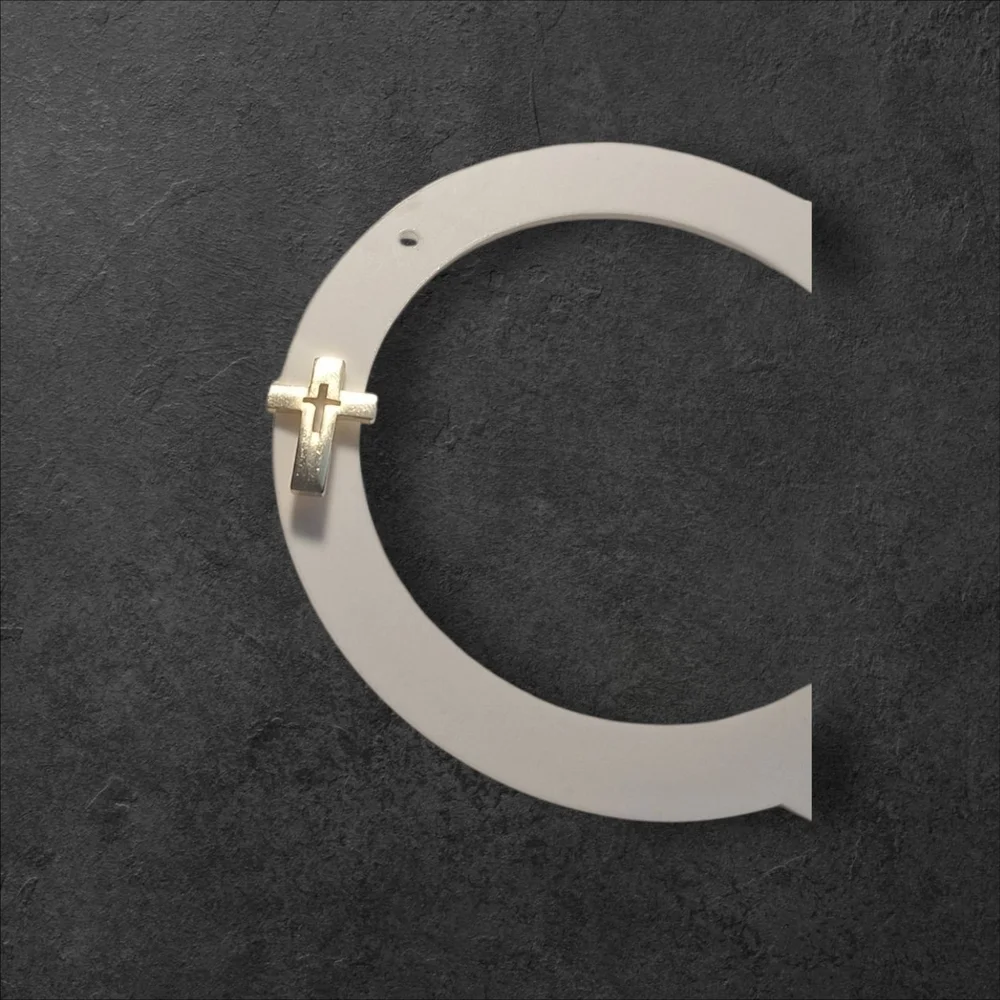 Vintagr Gold Cross Lapel Tie Pin Estate Sale